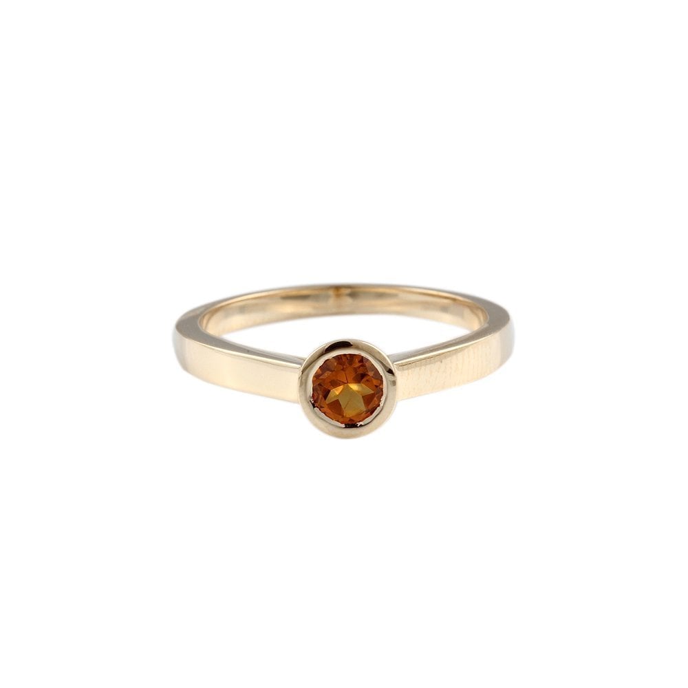 9ct Yellow Gold Citrine Single Stone Ring