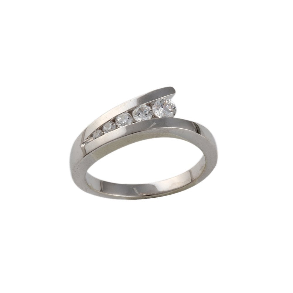 9ct White Gold Diamond Ring 0.35ct