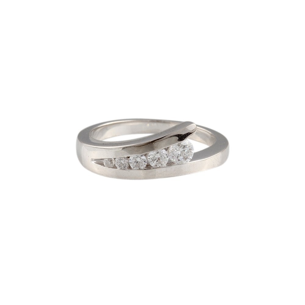 9ct White Gold Diamond Ring 0.35ct
