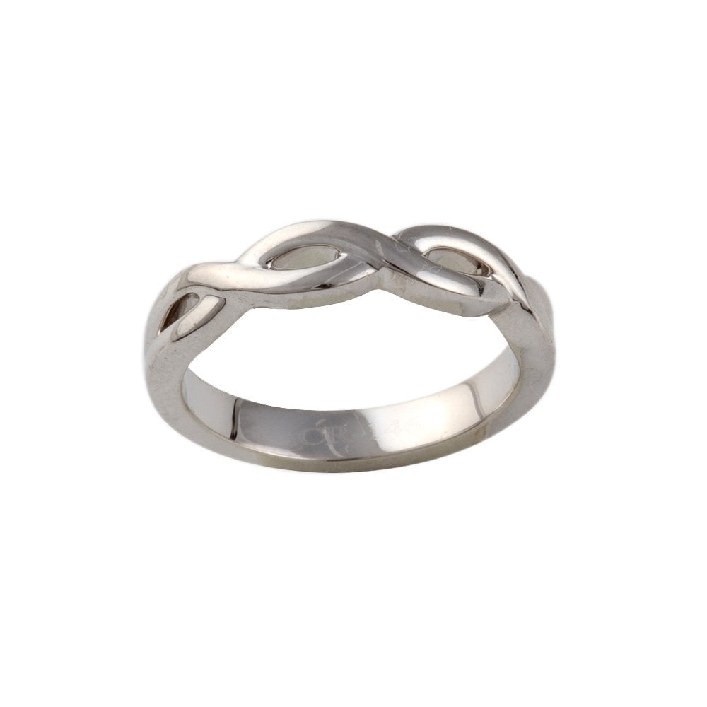 9ct White Gold Fancy Twist Ring