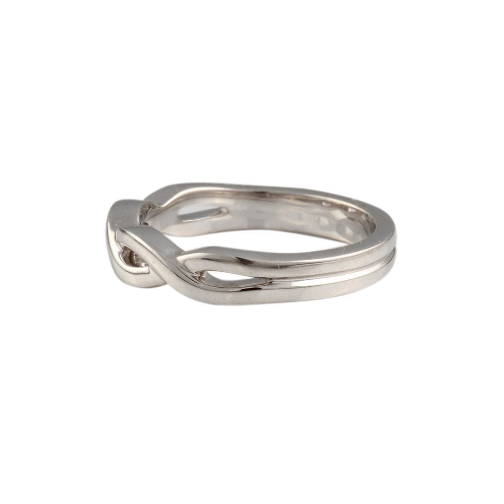 9ct White Gold Fancy Twist Ring