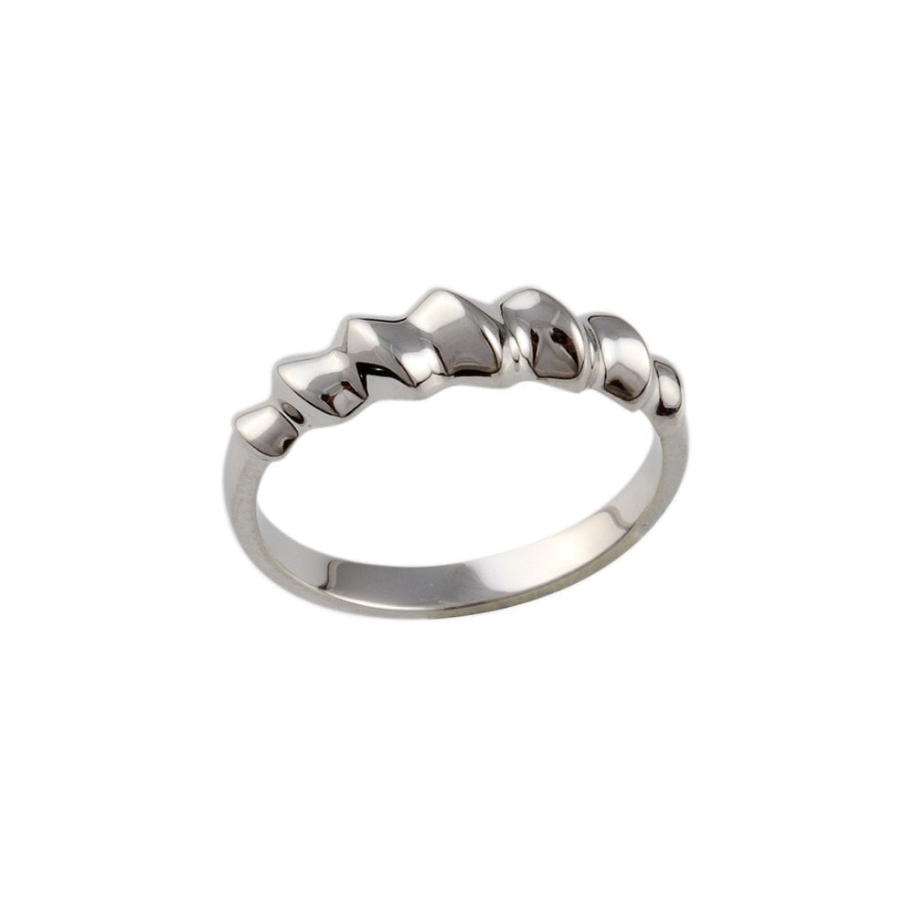 9ct White Gold Fancy Twist Ring