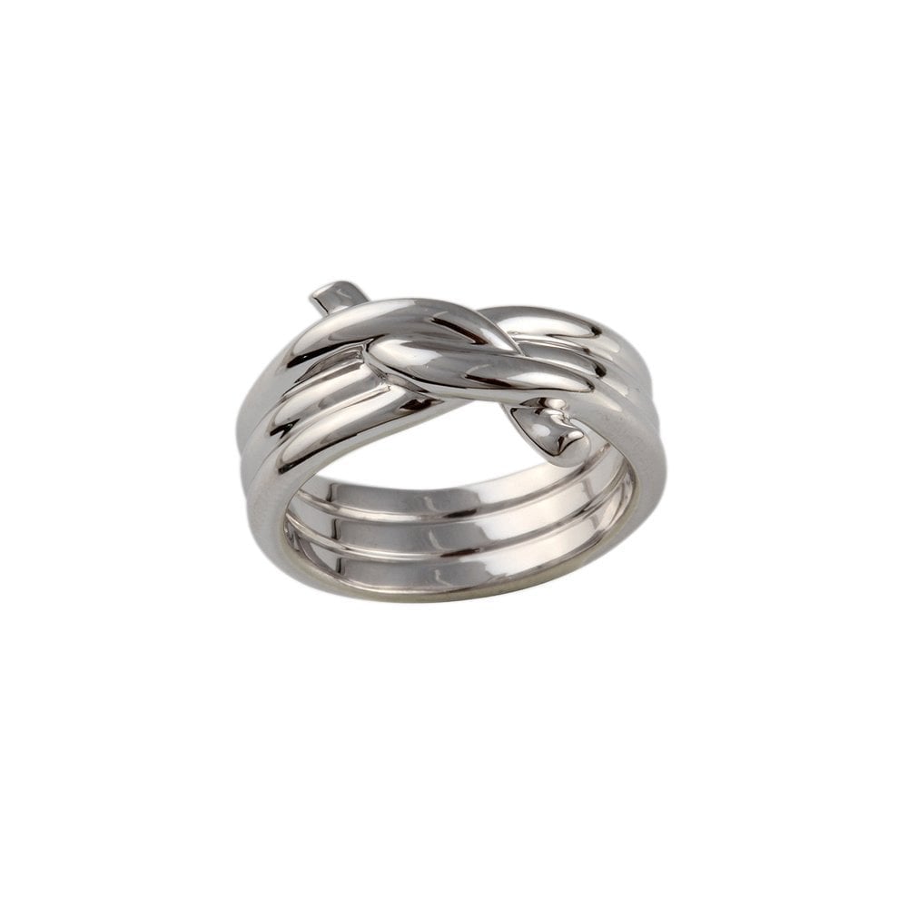 9ct White Gold Fancy Twist Ring