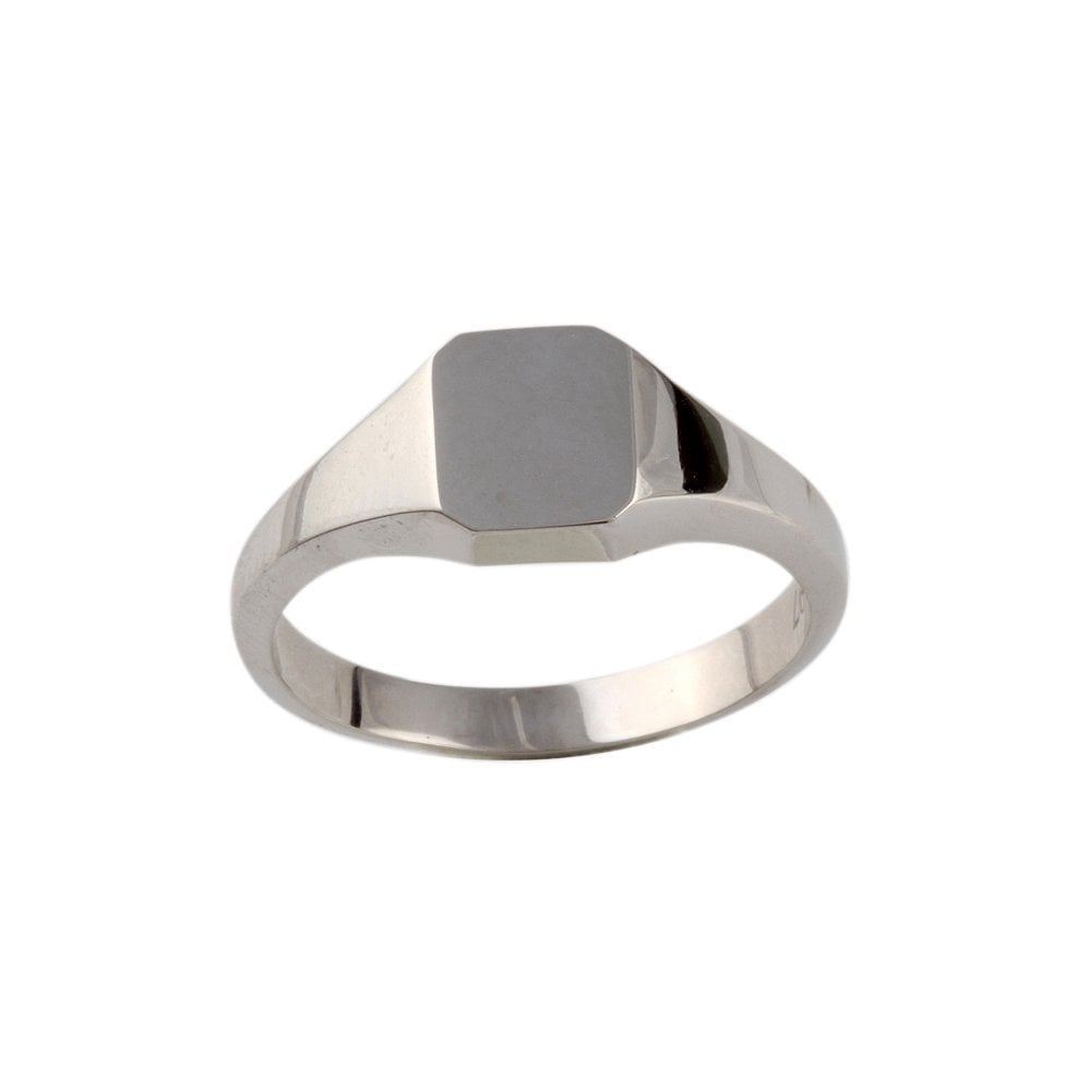 White Gold Signet Ring