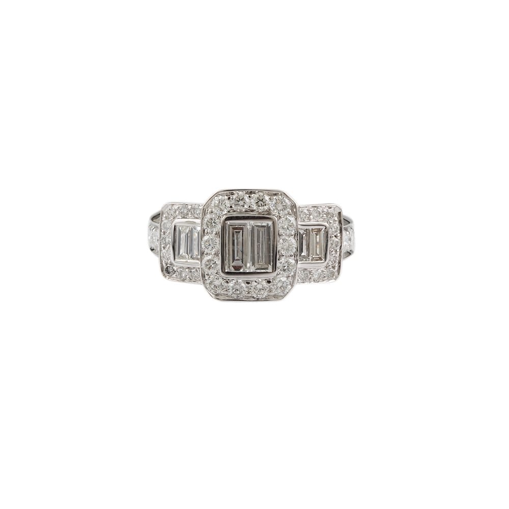 9ct White Gold Diamond Dress Ring 2.14ct