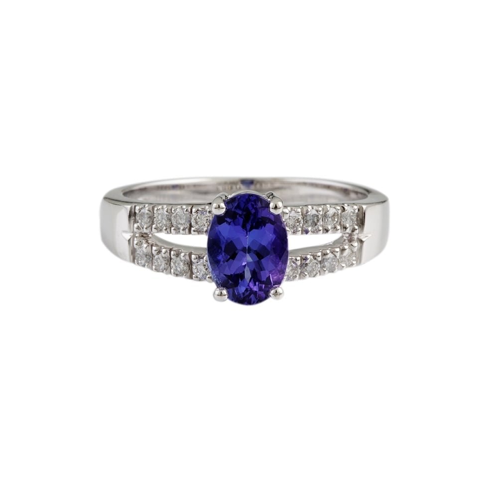 9ct sapphire and diamond ring