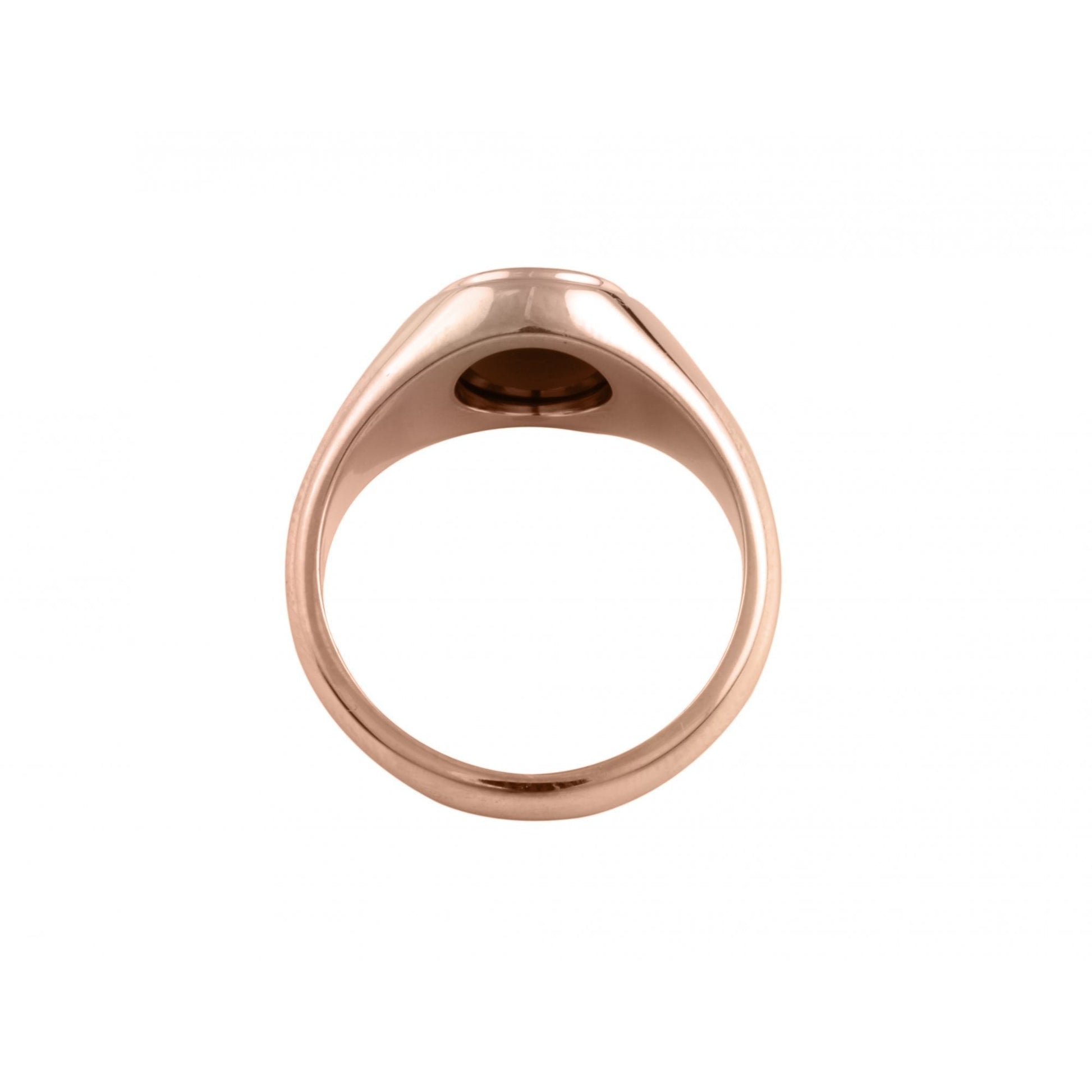9ct Rose Gold Oval Onyx Signet Ring