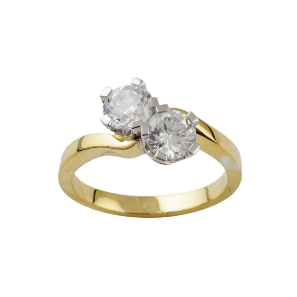 9ct Diamond Twist Ring