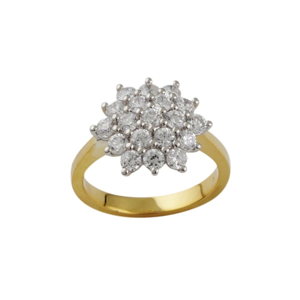 9ct Gold Diamond Cluster Ring 1.15ct