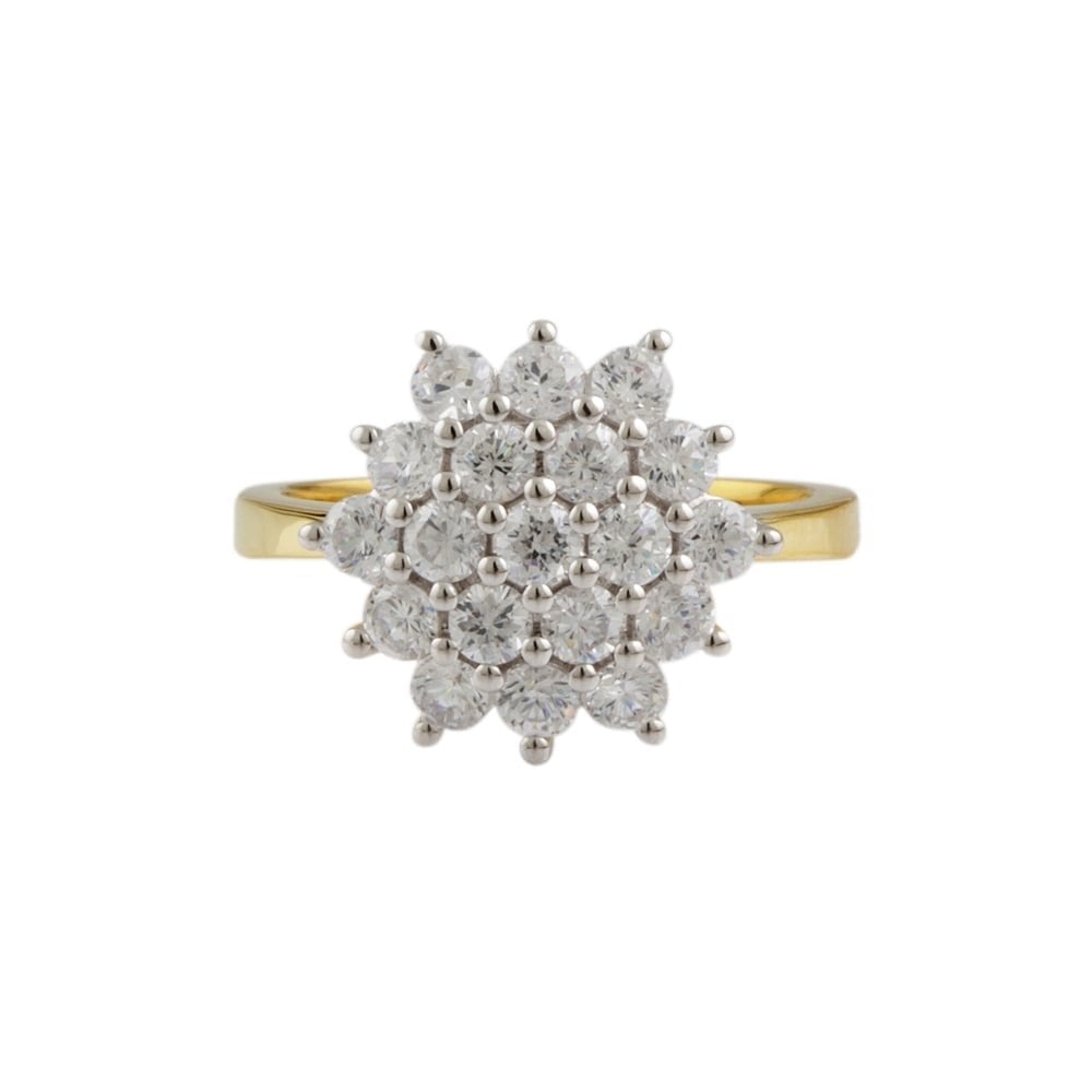 9ct Gold Diamond Cluster Ring 1.15ct