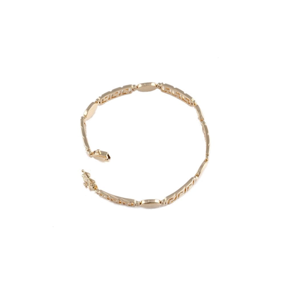 Yellow Gold Multi Link Fancy Unisex Bracelet