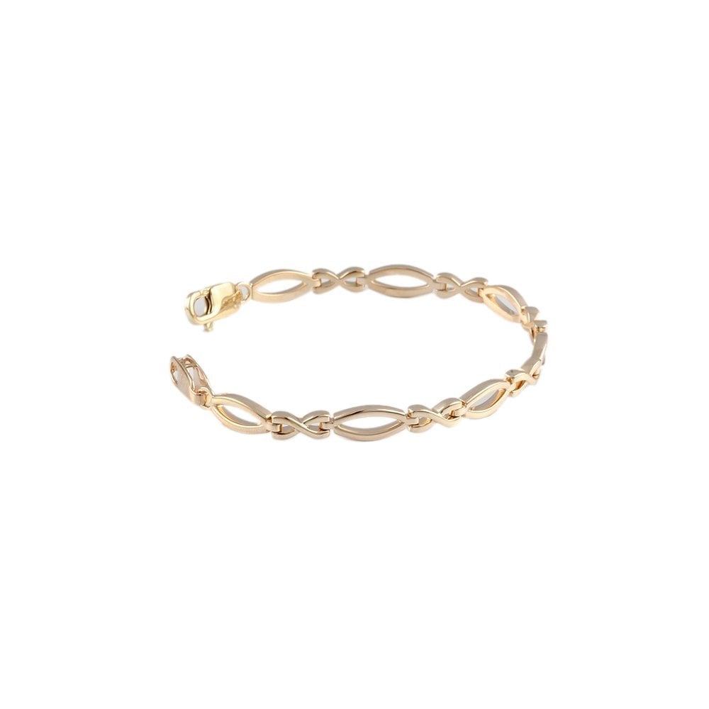 Yellow Gold Multi Link Fancy Unisex Bracelet