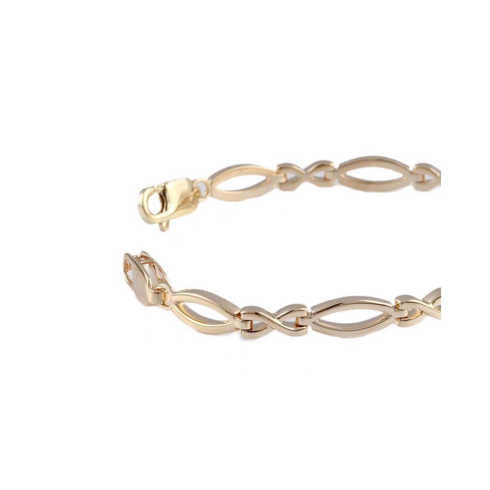 Yellow Gold Multi Link Fancy Unisex Bracelet