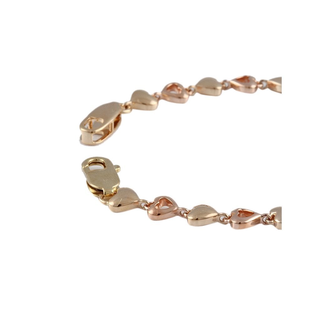 Yellow and Rose Gold Multi Link Fancy Unisex Bracelet