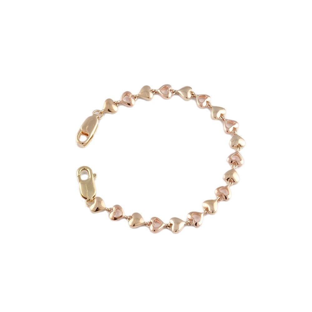 Yellow and Rose Gold Multi Link Fancy Unisex Bracelet