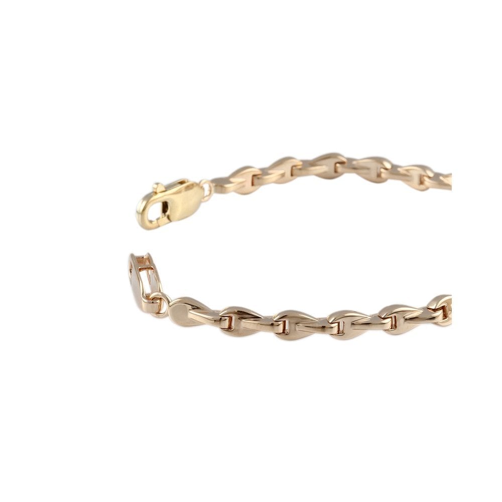 Yellow Gold Multi Link Fancy Unisex Bracelet