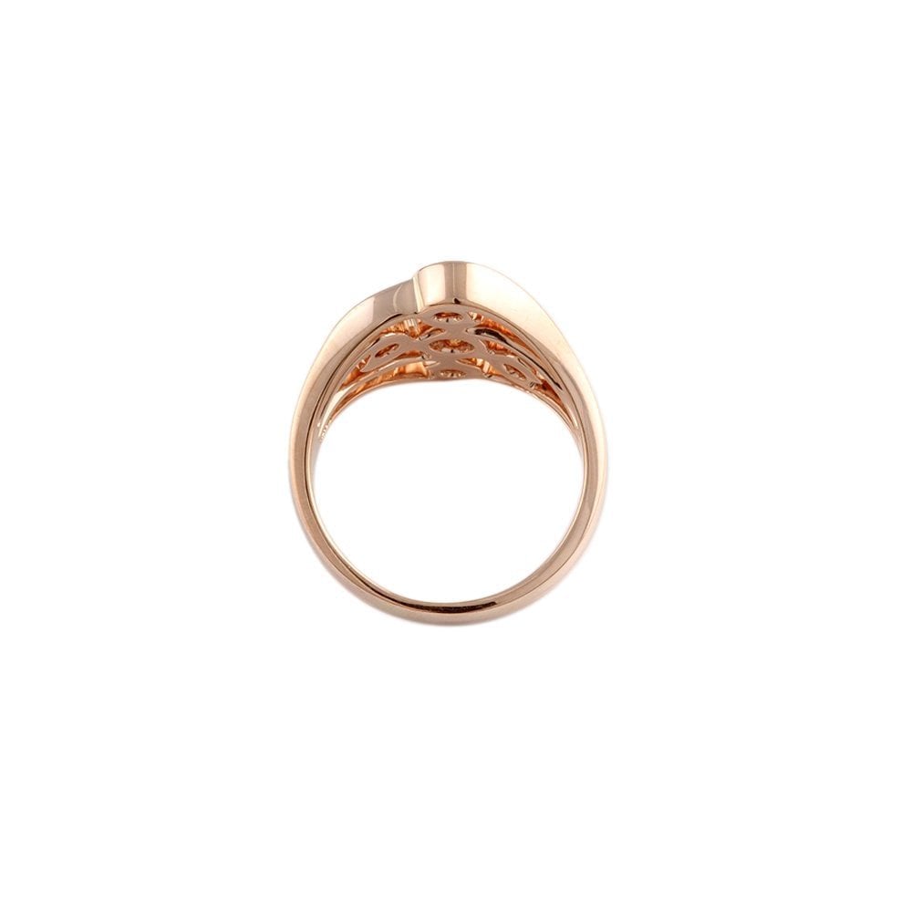 Rose Gold Five Stone 0.61ct Round Brilliant Diamond Bubble Ring