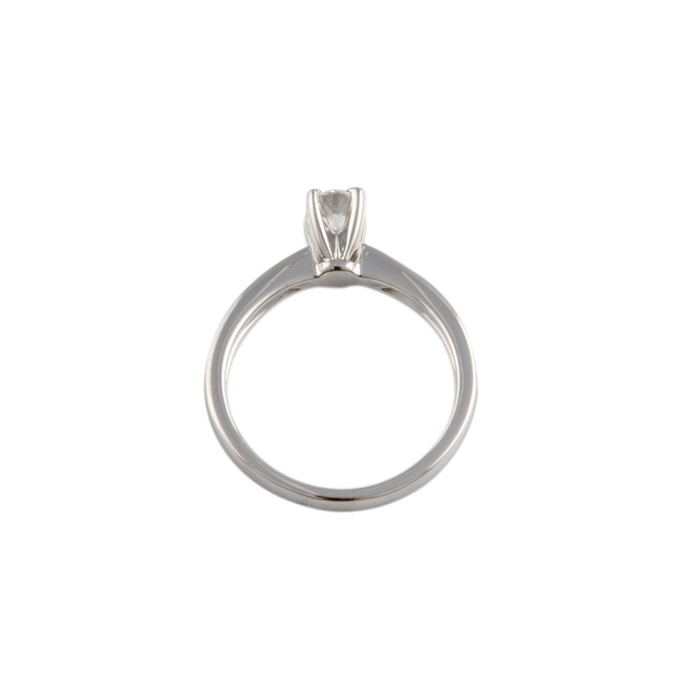 White Gold 0.33ct Round Brilliant Diamond Solitaire Ring