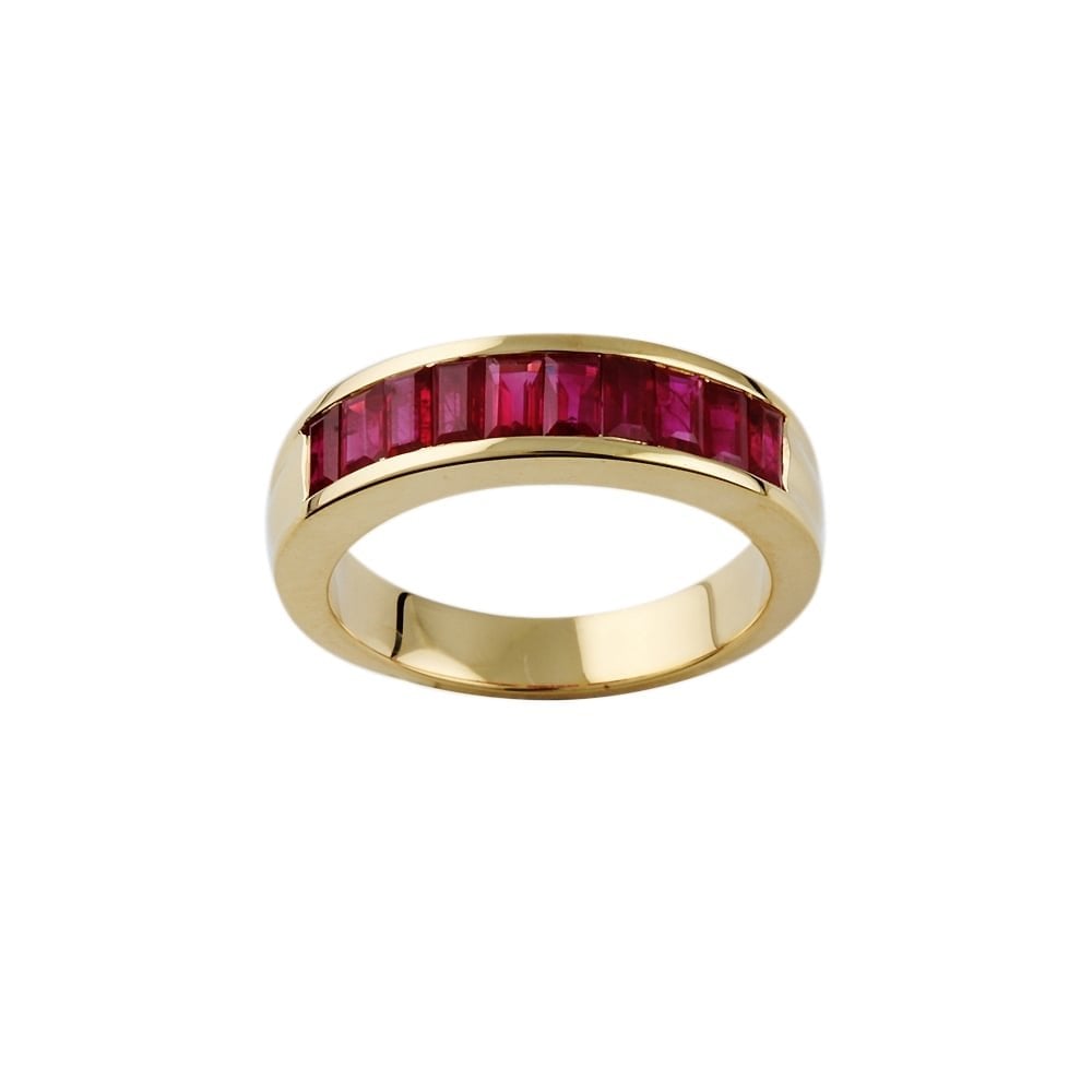 9ct Yellow Gold Ruby Dress Ring