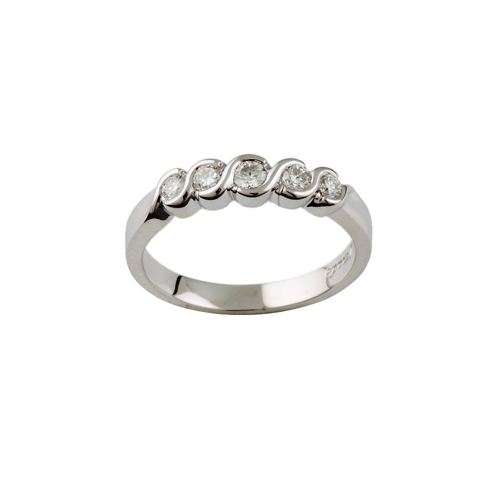 9ct White Gold Diamond Ring 0.31ct