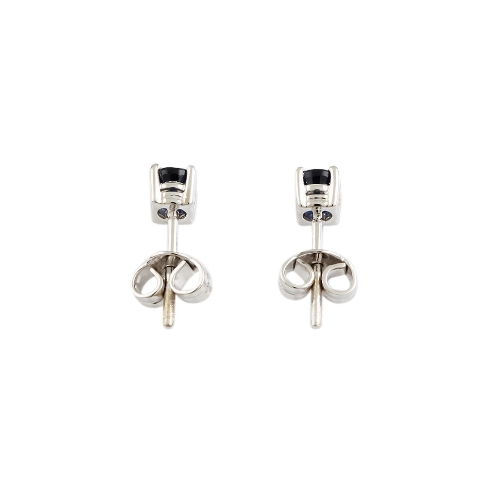 9ct White Gold Blue Sapphire 0.70ct Stud Earring