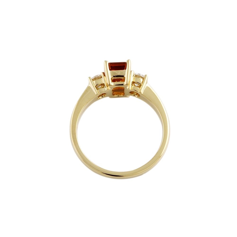 9ct Yellow Gold Yellow Sapphire 1.88ct and Diamond 0.48ct