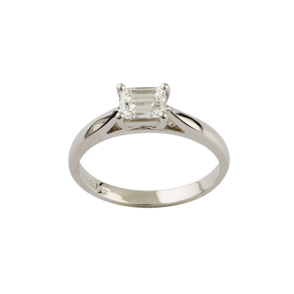 9ct White Gold Diamond Solitaire Ring 0.75ct