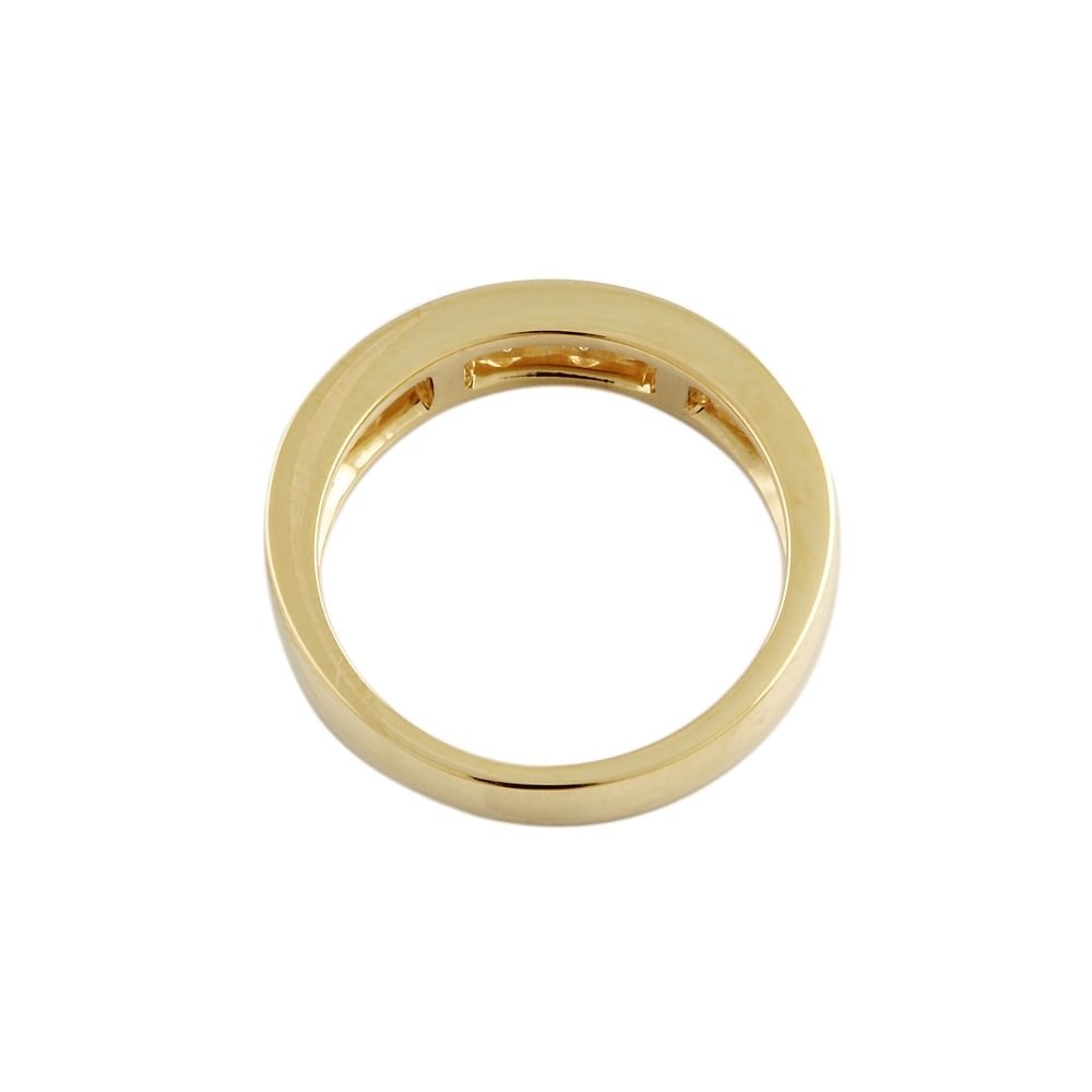 9ct Yellow Gold Diamond Half Eternity Ring 1.00ct