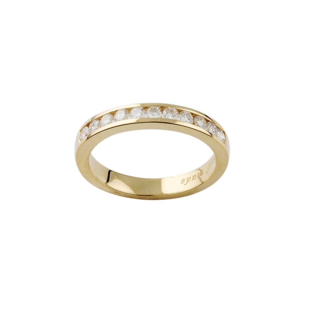 9ct Yellow Gold Diamond Half Eternity Ring 0.35ct