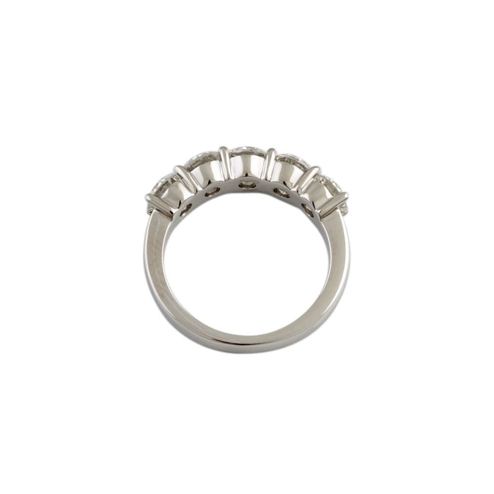 9ct White Gold Diamond Five Stone Ring 2.12ct