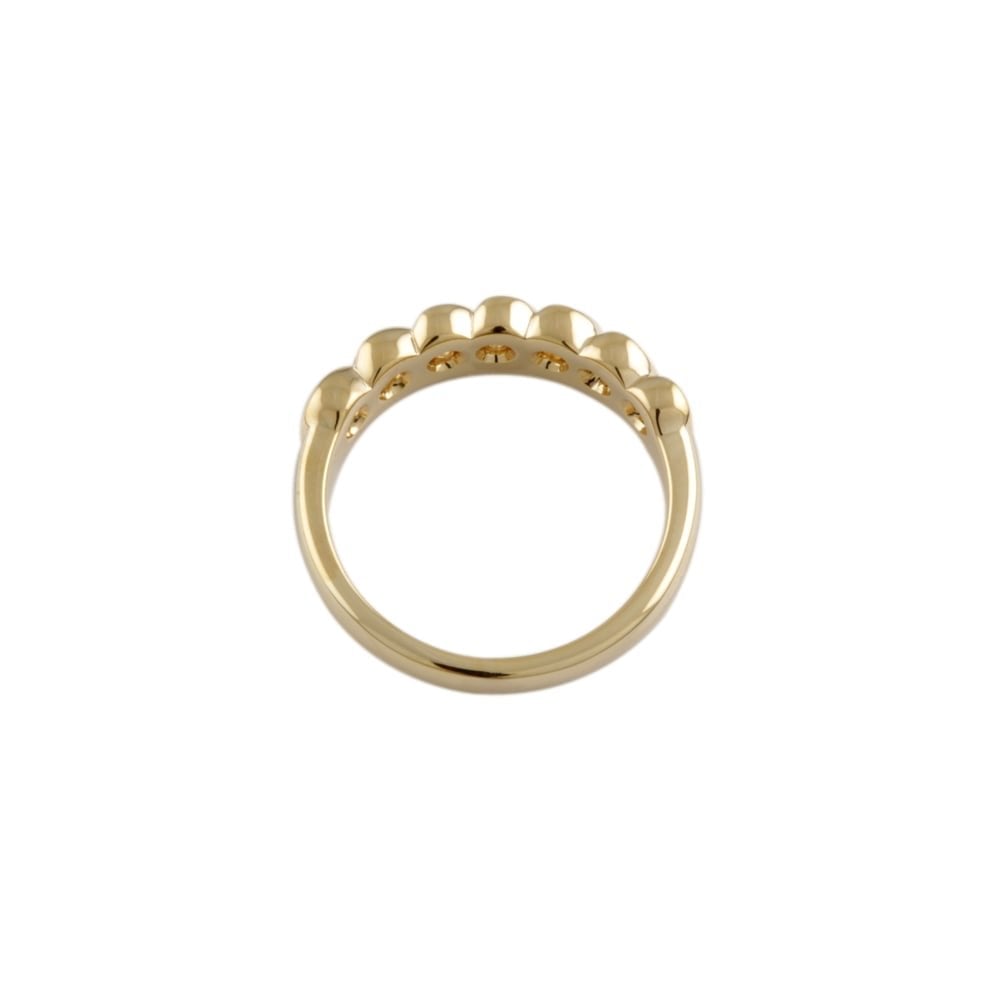 9ct Yellow Gold Diamond Half Eternity Ring 0.42ct