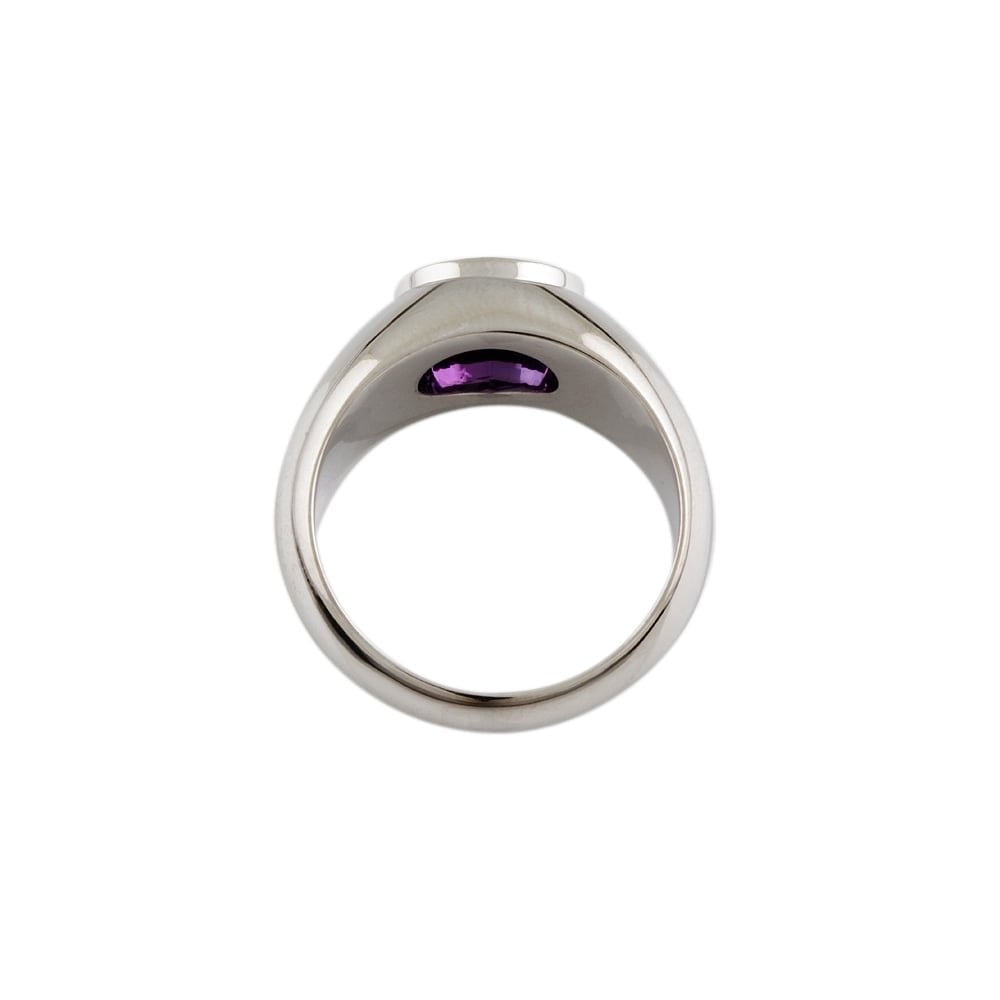9ct White Gold Amethyst single Stone Ring 2.29ct