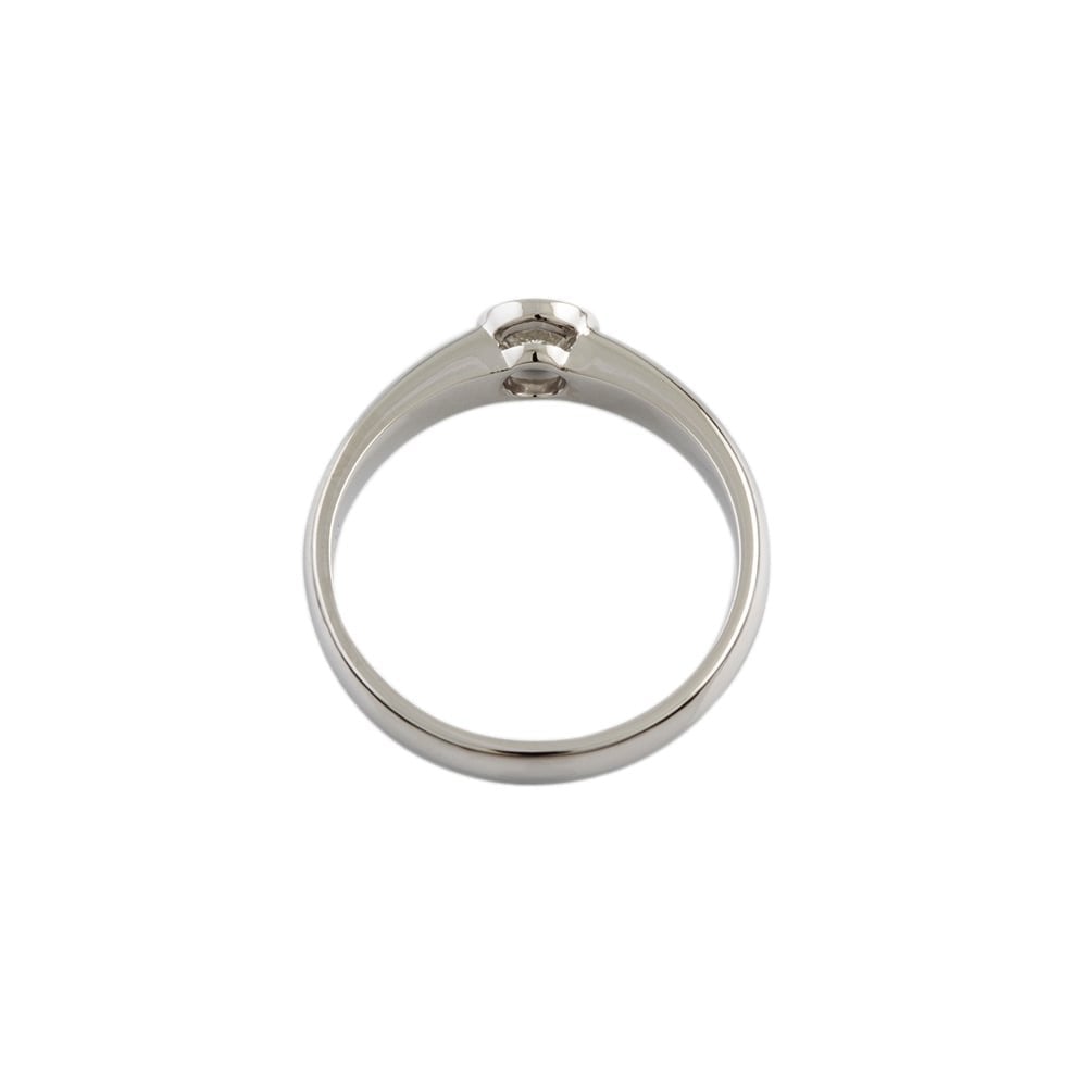 9ct White Gold Diamond Solitaire Ring 0.40ct