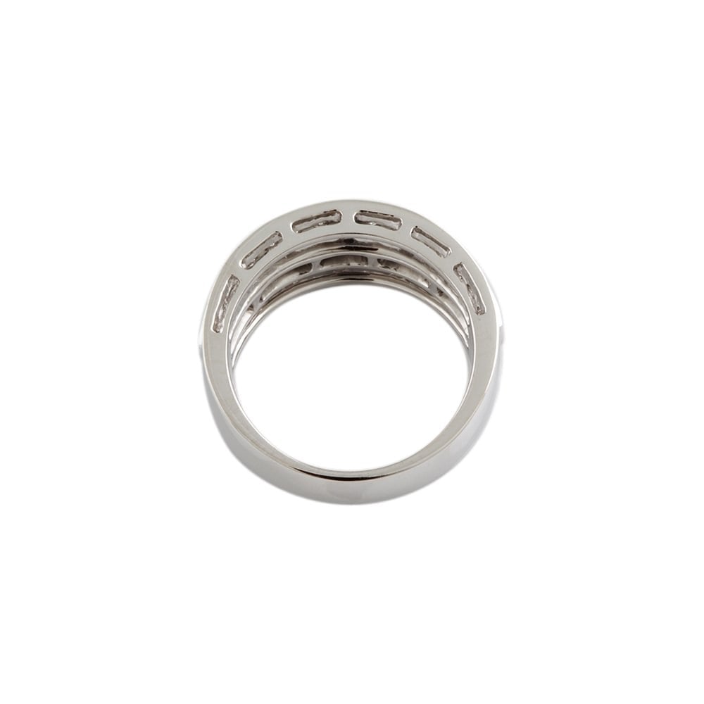 9ct White Gold Diamond 1.73ct Half Eternity Ring