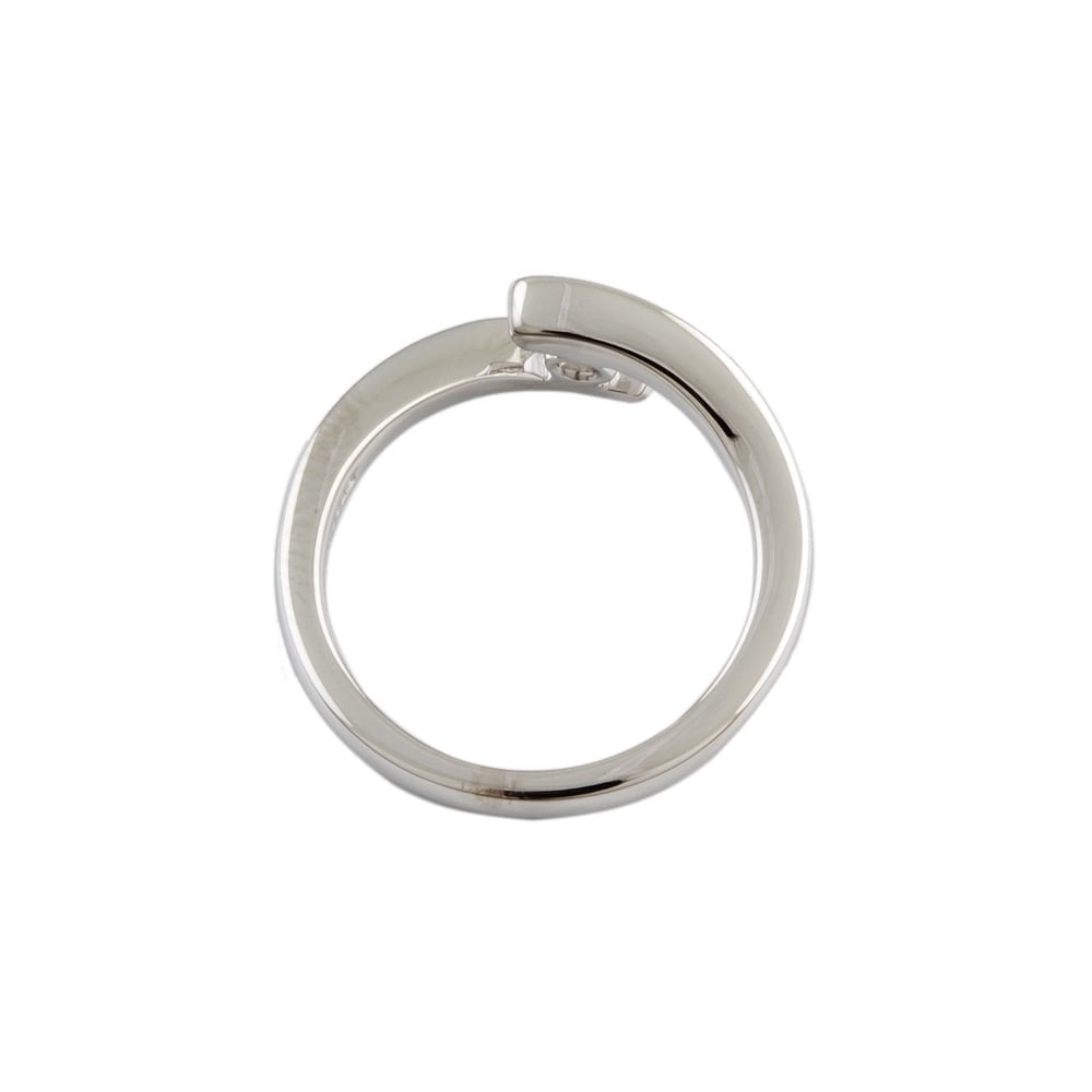 9ct White Gold Diamond Solitaire Ring 0.18ct