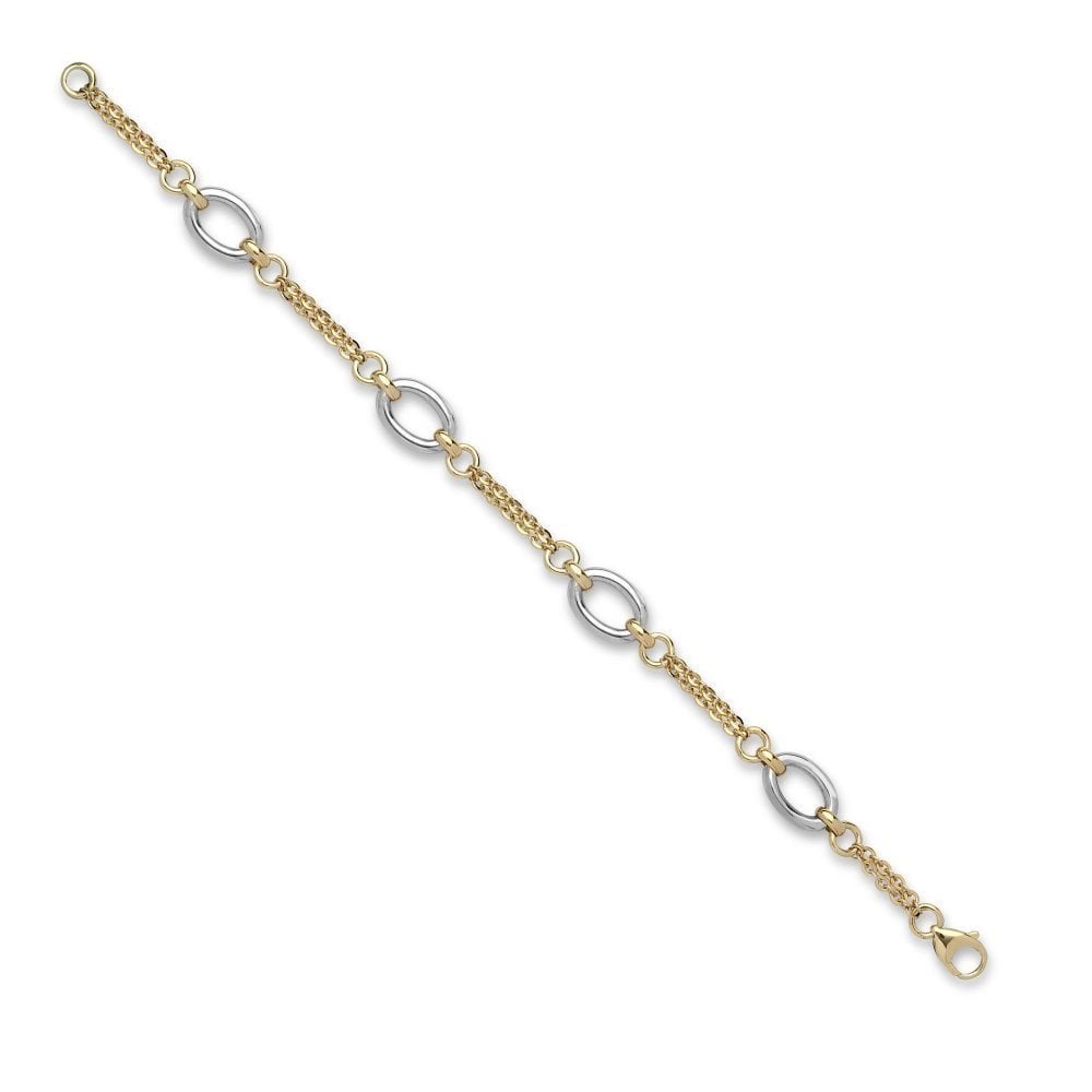 9ct-yellow-and-white-solid-bi-colour-oval-link