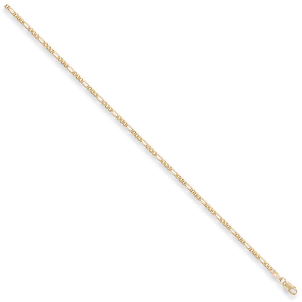 9ct yellow Gold Figaro Chain 2.2mm Gauge