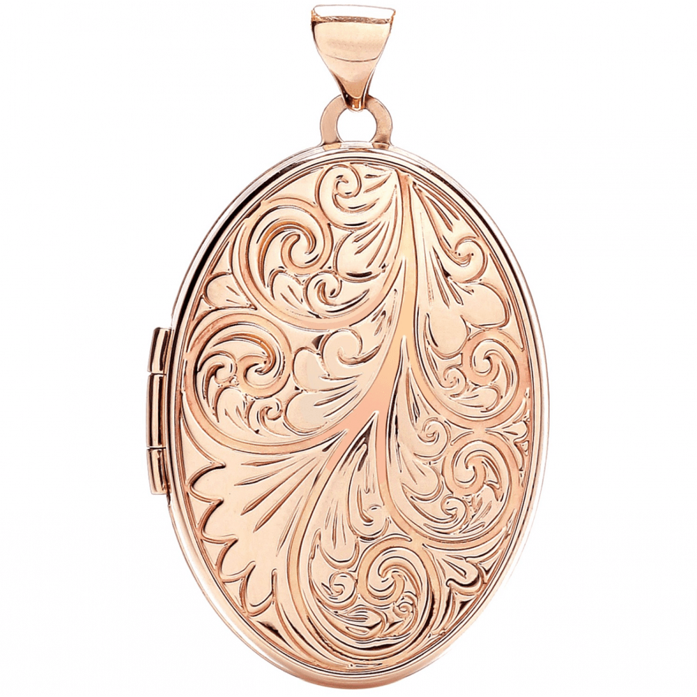 9ct rose gold Locket.