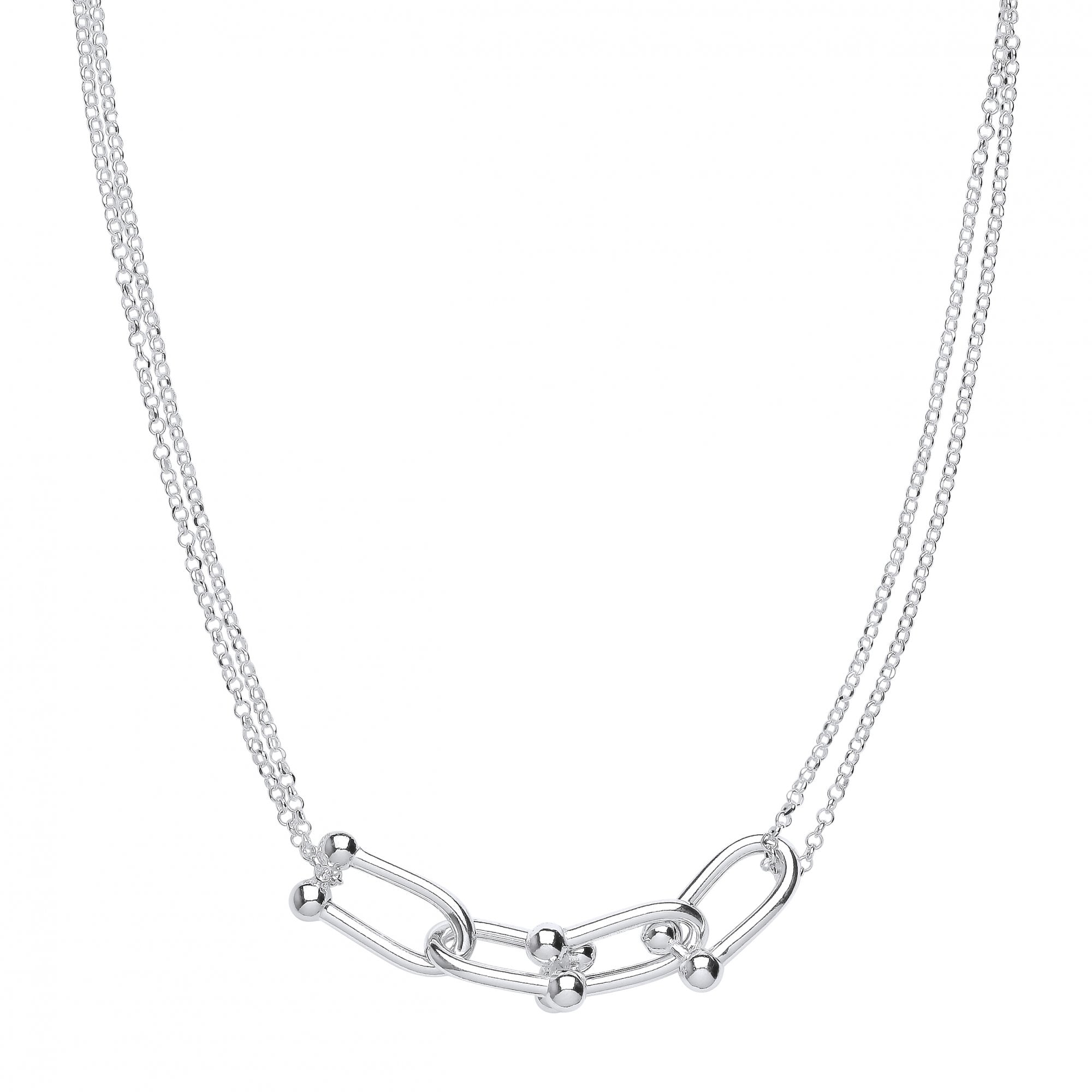 Silver HardWear Link 18" Necklace (+ Extension)