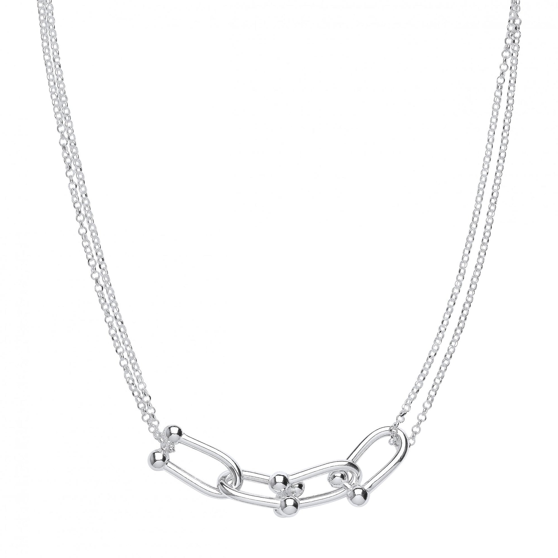 Silver HardWear Link 18" Necklace (+ Extension)