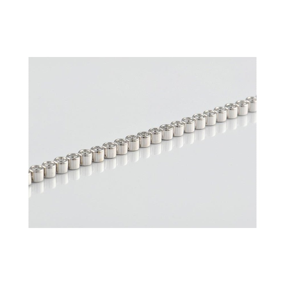 9ct White Gold Artisan Diamond Bracelet 3.05ct