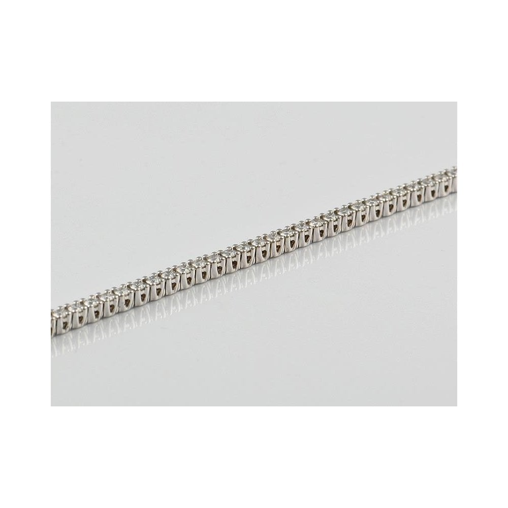 9ct White Gold Artisan Diamond Bracelet 3.00ct