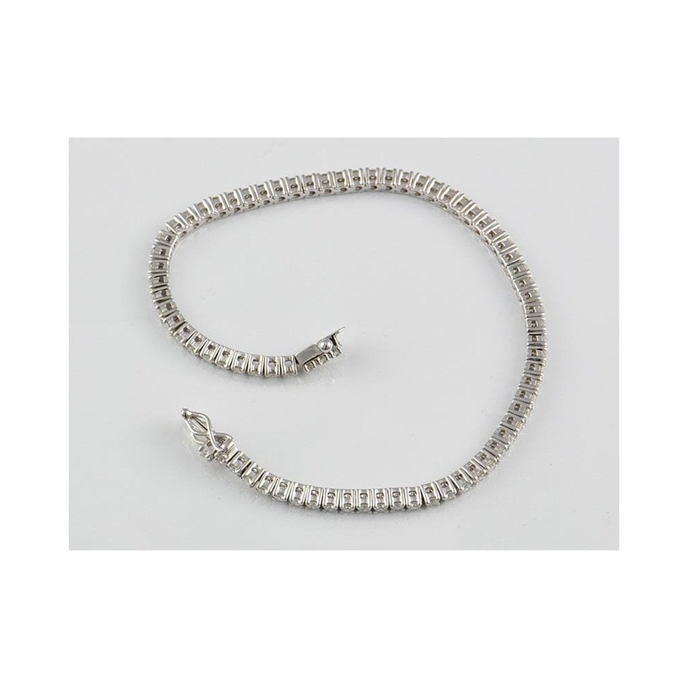 9ct White Gold Artisan Diamond Bracelet 3.09ct