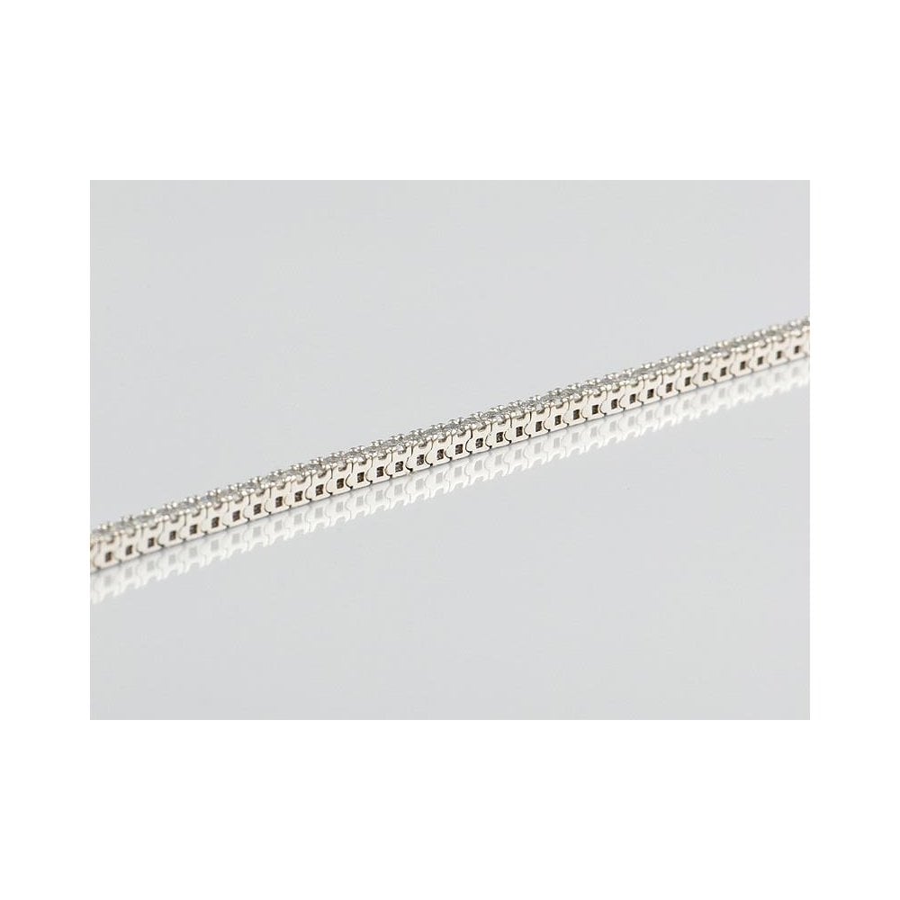 9ct White Gold Artisan Diamond Bracelet 3.09ct