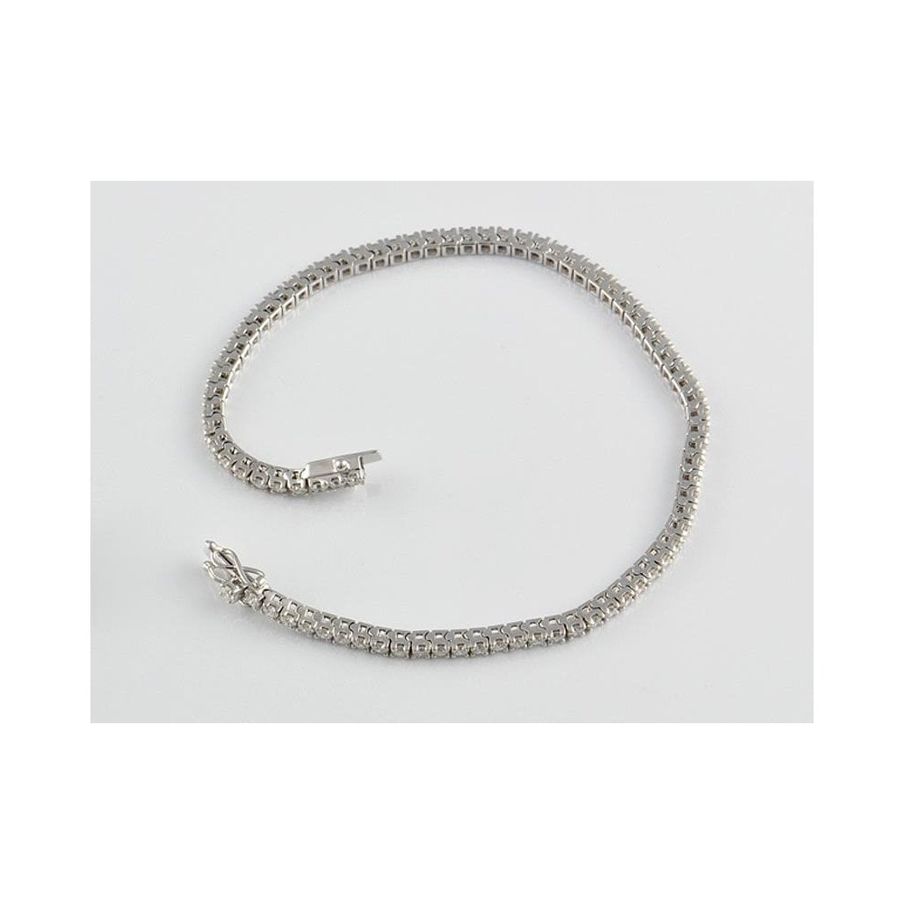 9ct White Gold Artisan Diamond Bracelet 3.09ct