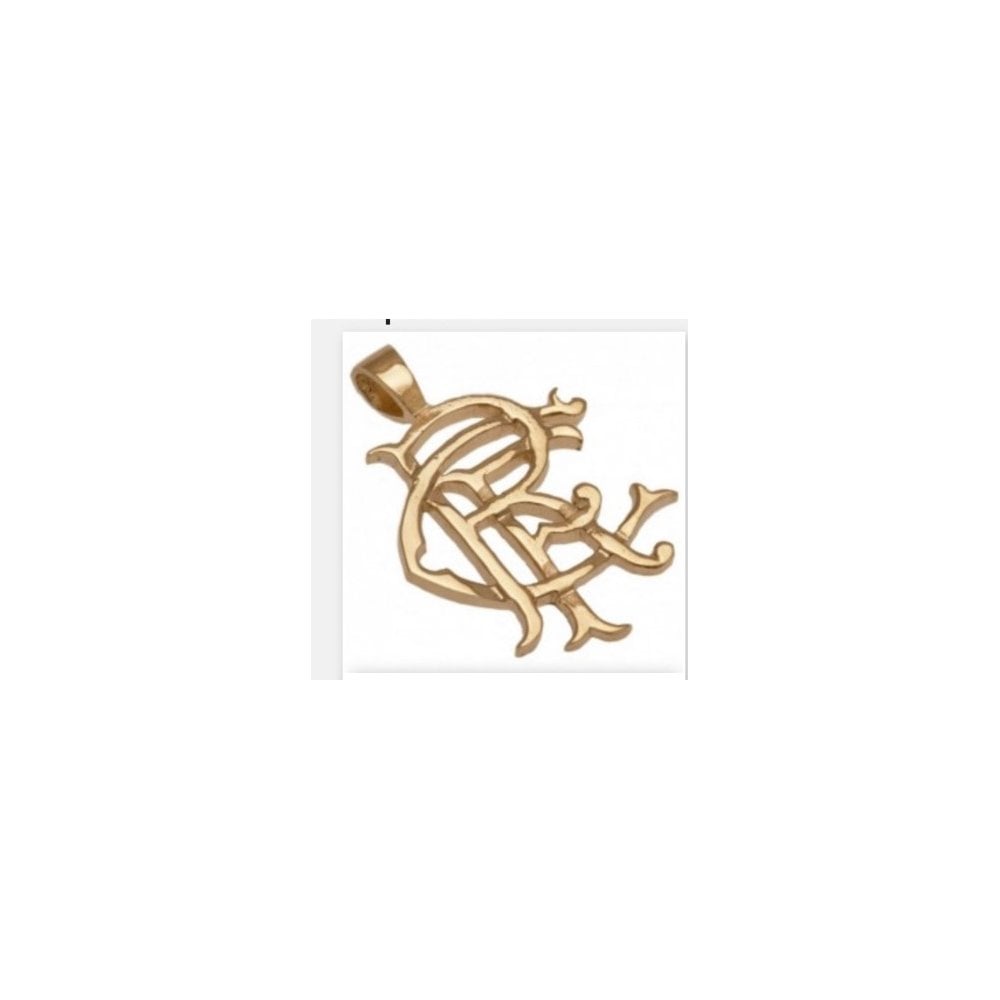 9ct yellow gold Football club Pendant