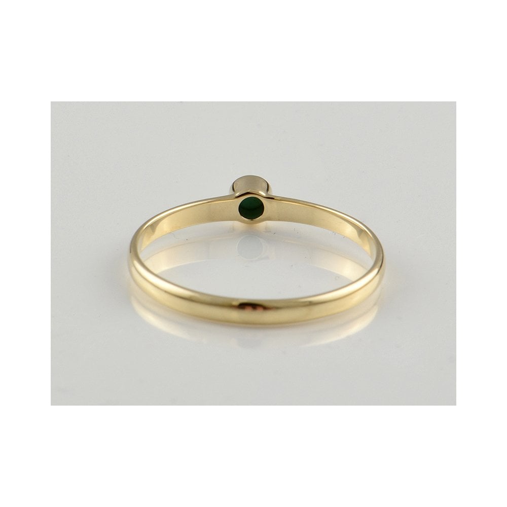 Yellow Gold Lapis Lazuli Stacking Ring