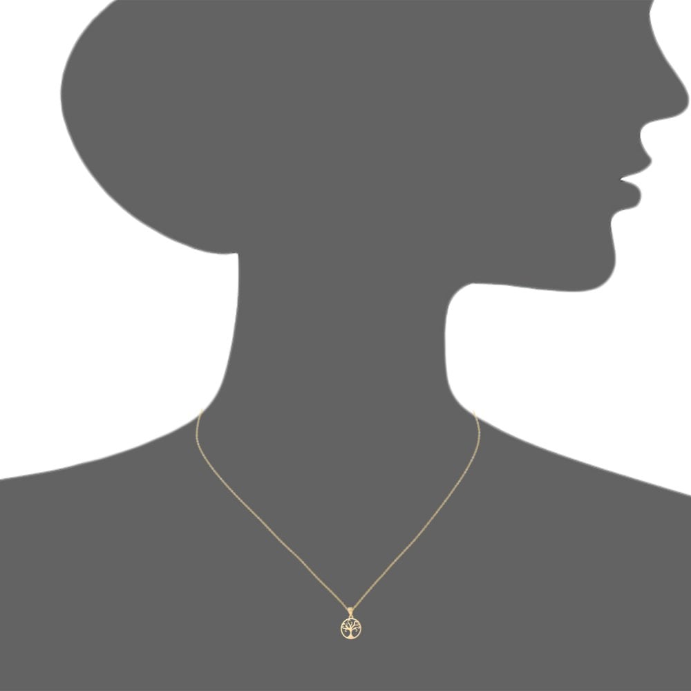 SPARKLD Women Gold Pendant Necklace of Length 41cm, 14mm Width