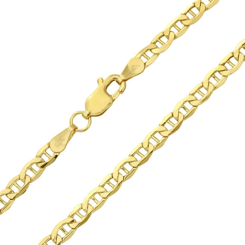 SPARKLD 9ct Yellow Gold Anchor Bracelet of Weight 8.5 Inch Length, 4.7mm Width