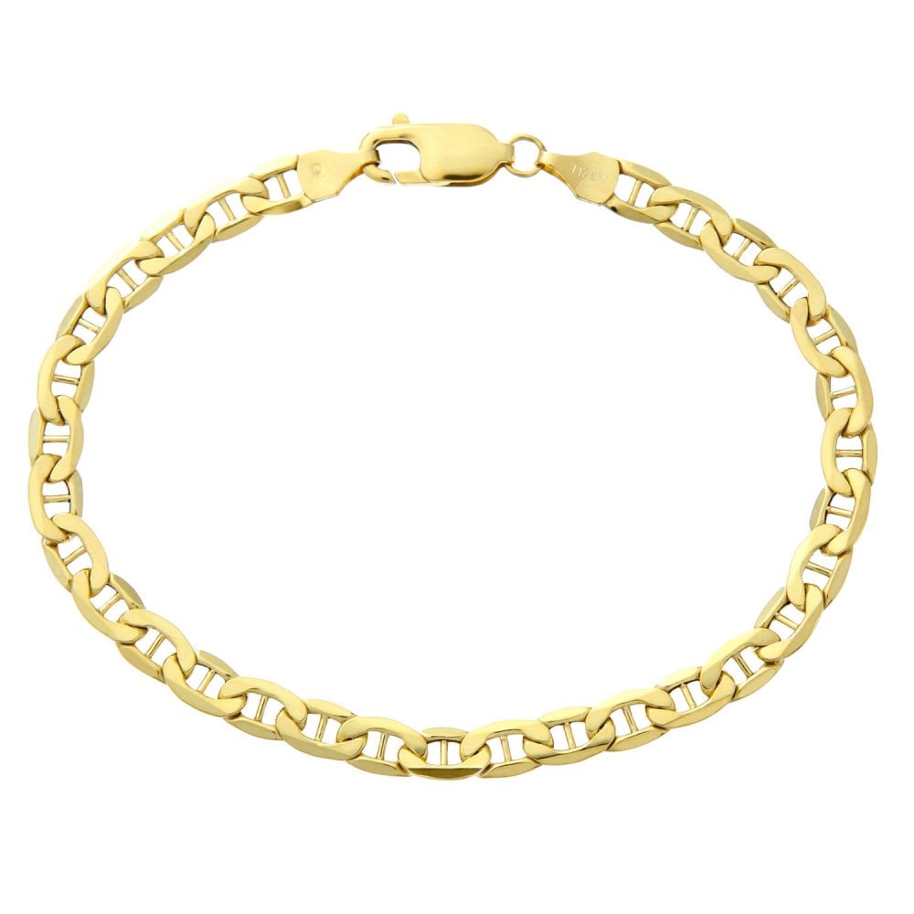 SPARKLD 9ct Yellow Gold Anchor Bracelet of Weight 8.5 Inch Length, 4.7mm Width